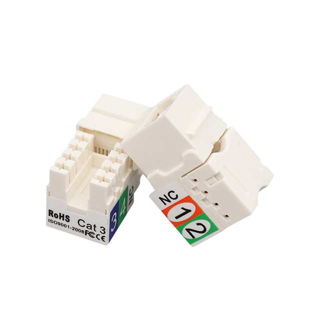 Cat3 RJ11 6P4C 90 grader UTP Punch Down Keystone Jack Ny
