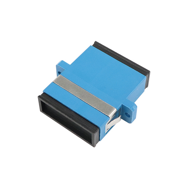 SC UPC Single Mode Duplex Fiber Optic Adapter med flens